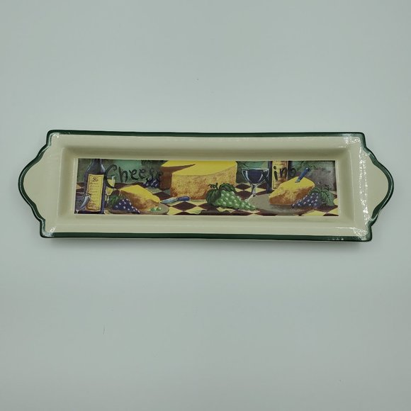 Papel Giftware Cheese Plate Cracker Serving Dish Relish Tray - Picture 2 of 8